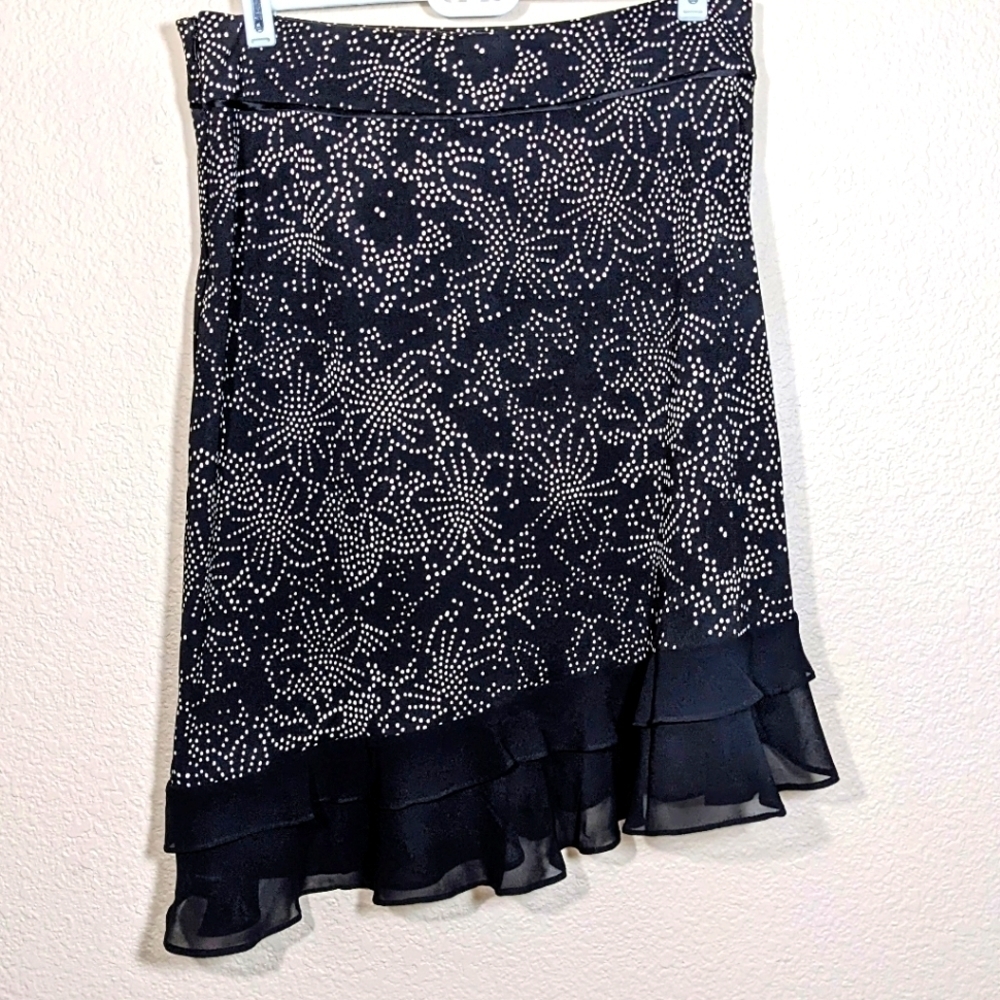 Kenneth Cole Asymmetrical Polka Dot Skirt